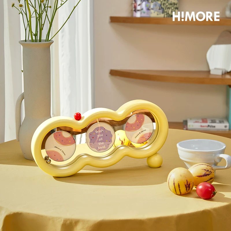 Himore 3-Inch Ceramic Trio Photo Frame — lifestyle view