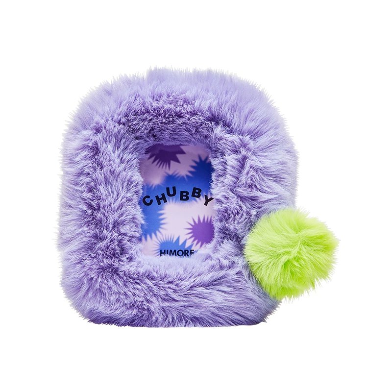 Himore 6-Inch Plush Photo Frame — lavender variant on white background
