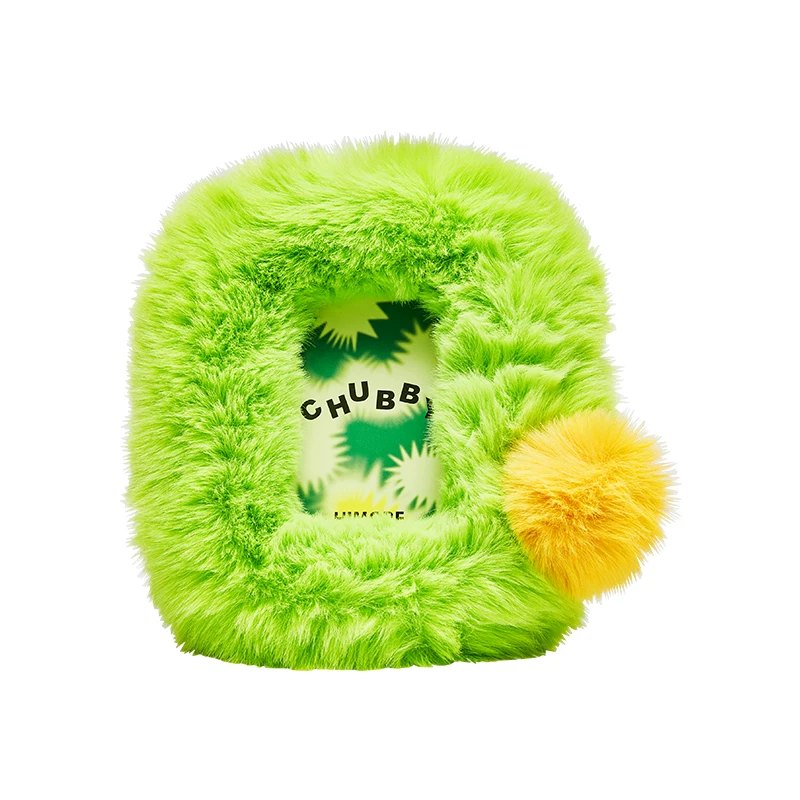 Himore 6-Inch Plush Photo Frame — green variant on white background