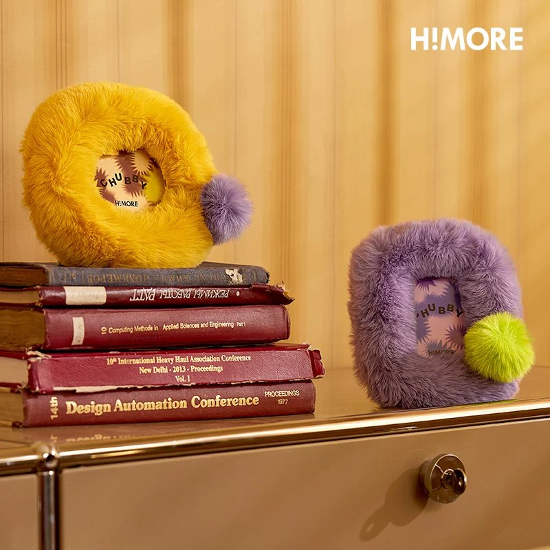 Himore 6-Inch Plush Photo Frame — lifestyle view