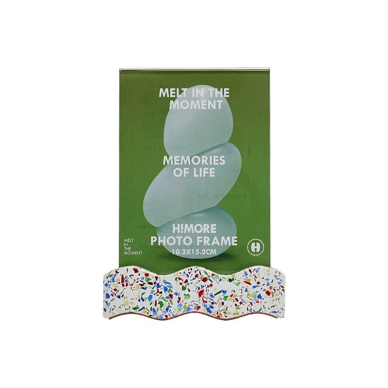 Himore 6-Inch Tabletop Photo Frame — green variant on white background