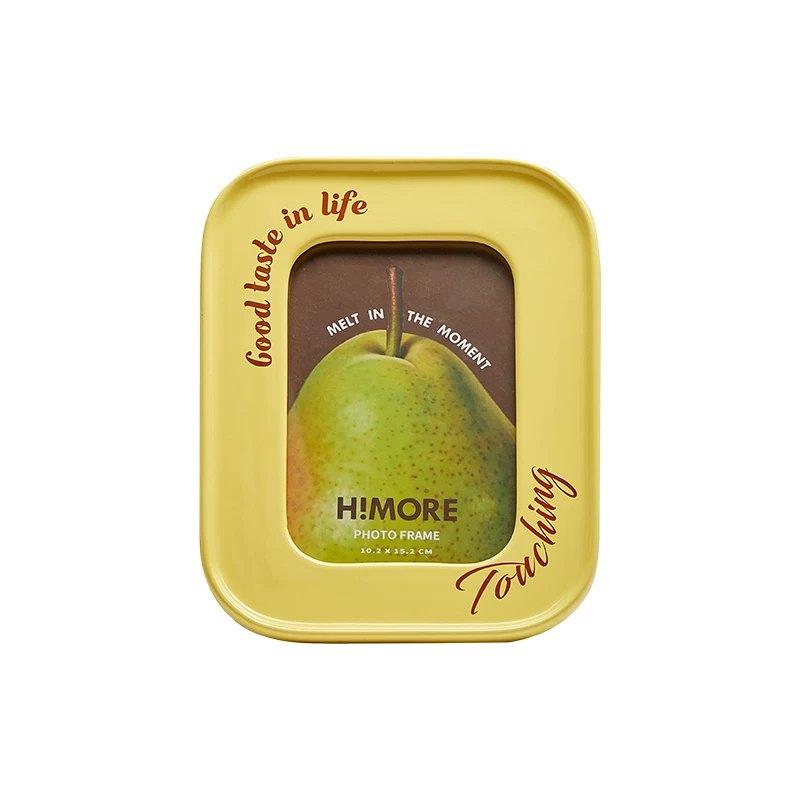 Himore European-Inspired 6-Inch Photo Frame — yellow variant on white background