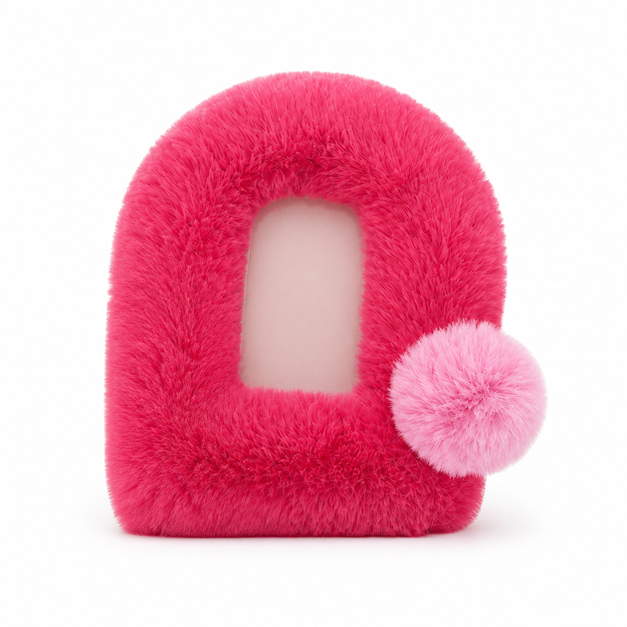 Himore 2026 Retro Fuzzy Photo Frame — Raspberry Pink single-product hero