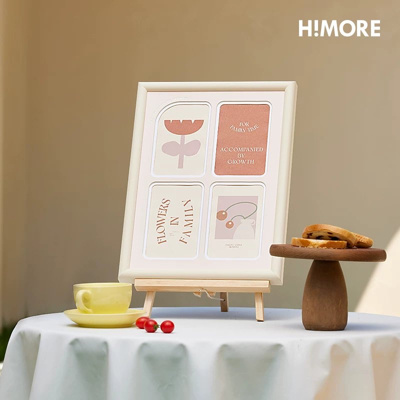 Himore acrylic memory frame styled in a bright room